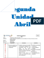 Segunda Unidad - 5 Años