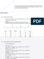 Step 1 Formation of table.: Let mass of A, C, D be, m m m dis tan ce l. θ