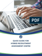 Quick Guide For Hybrid Recruitment Assessment Centre