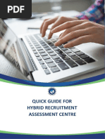 Quick Guide For Hybrid Recruitment Assessment Centre