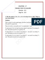 © Praadis Education Do Not Copy: Chapter - 27 Introduction To Graphs Exercise - 27.1 Page No - 27.5