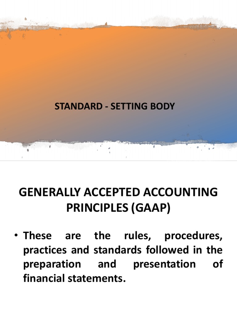 2 Accounting Standards Setting Body | PDF | Finance & Money Management ...