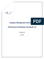 Category Management Association Professional Certification Standards 1.0