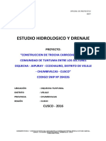 Estudio Hidrologico - Oquecha