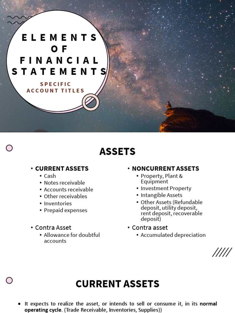 7 Elements of FS-specific Accounts | PDF | Expense | Book Value