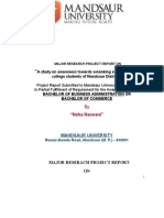 A Study On Awareness Towards E-Banking Services Among College Students of Mandsaur District."