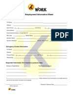 Basic Employment Information Sheet-1