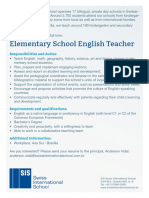 Elementary School English Teacher: Responsibilities and Duties