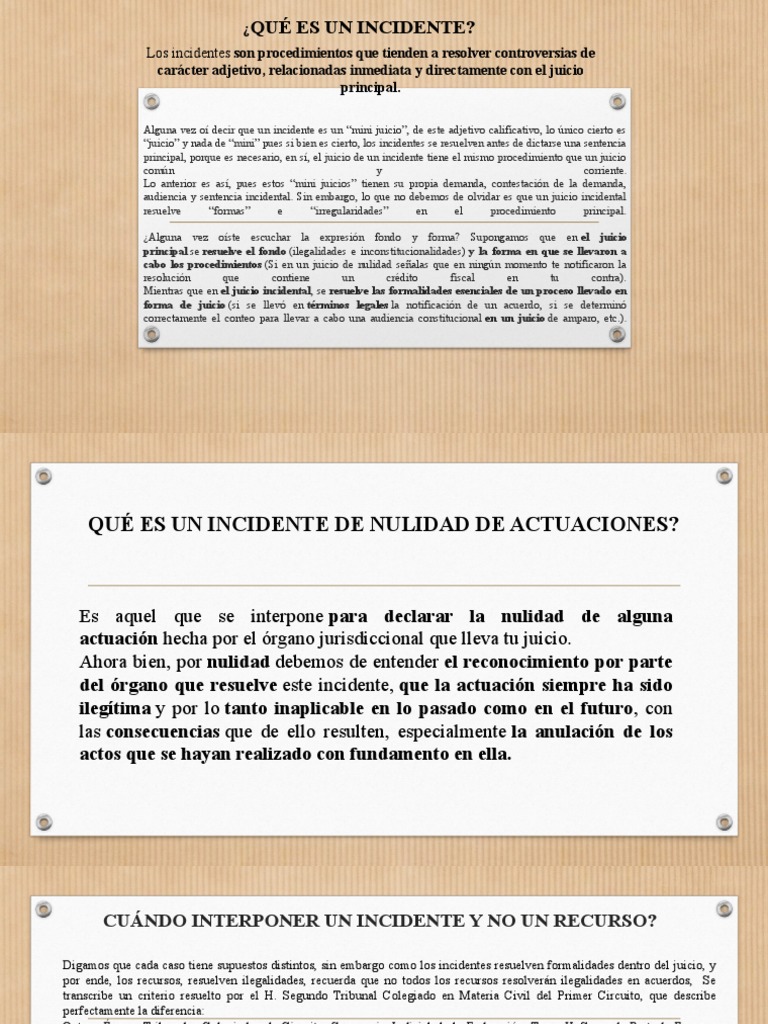 Incidente de Nulidad de Actuaciones 1 | PDF | Sentencia (ley) | Demanda