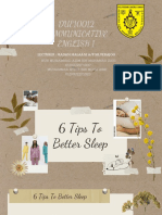 tips to better sleeps