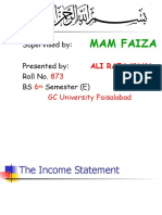 Mam Faiza: Supervised By: Presented By: Roll No. BS Semester (E)