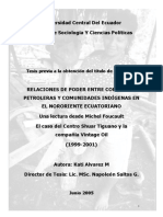 Relaciones de Poder. Indigenas. Amazonia