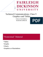 Technical Communications, Class 9: Graphics and Tables: Professor Chuck Mathews Chuckmathews@fdu - Edu