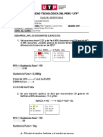S10.s1 Taller Cálculos Estequiométricos