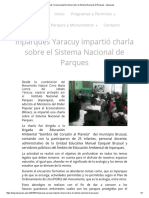 Inparques Yaracuy Impartió Charla Sobre El Sistema Nacional de Parques - Inparques