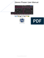 Blue Cat's Stereo Phaser User Manual: "The Vintage Analog-Style Stereo Phasing Effect."