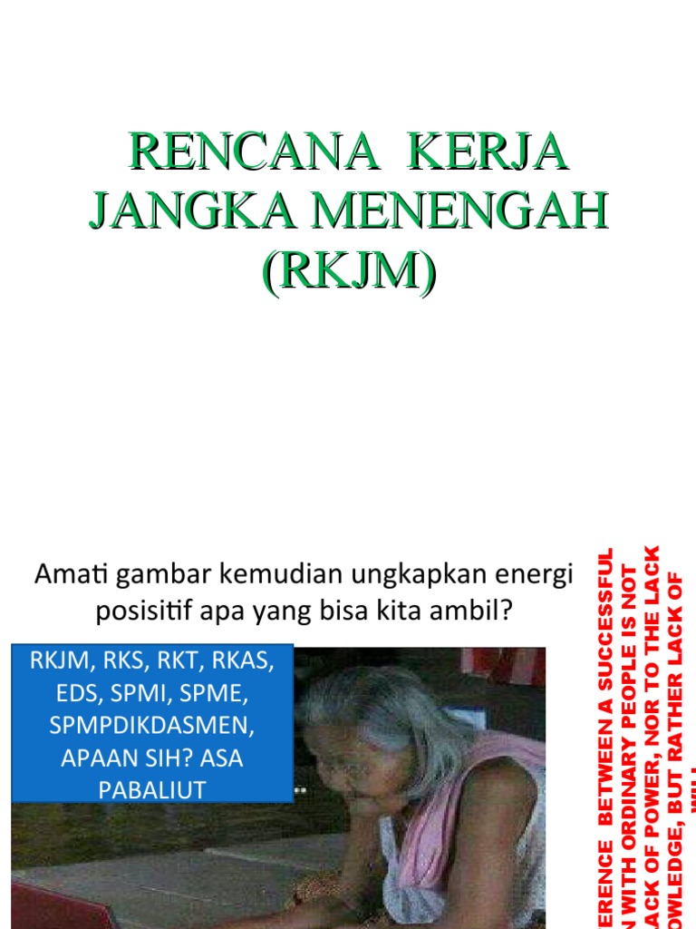 Pengantar Penyusunan RKJM | PDF | Karier & Perkembangan | Pengembangan Diri