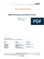Aconex Business Continuity Policy 1.2