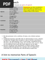 Aula 7 - Parts of Speech