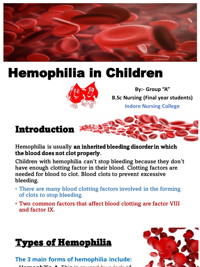 Understanding Hemophilia in Children | PDF | Haemophilia | Bleeding