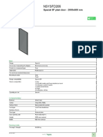 Spacial SF plain door 2000x600 mm data sheet