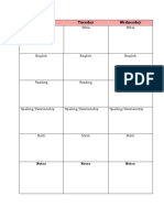 Lesson Plan and Grade Tracker Templates