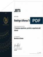 Customer Experience Cliente Certificado