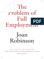 Robinson On The Problem of Full Employment