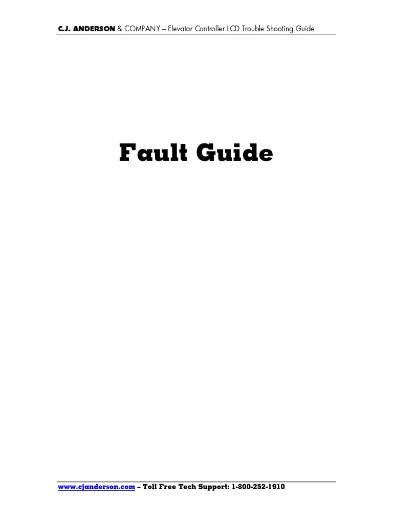 Elevator Controller LCD Troubleshooting Guide | PDF | Elevator | Switch