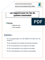 Rapport de Systeme Automatisetest