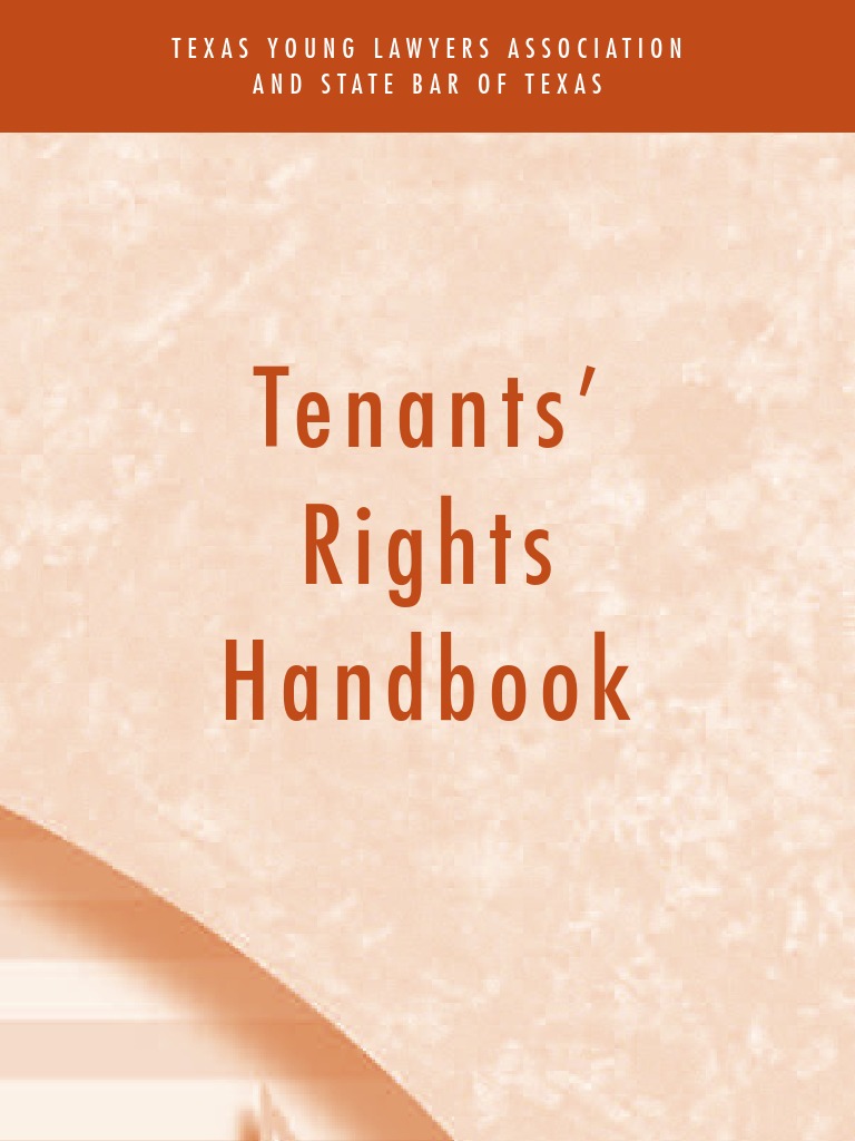 Texas Tenants' Rights Handbook | PDF | Lease | Leasehold Estate