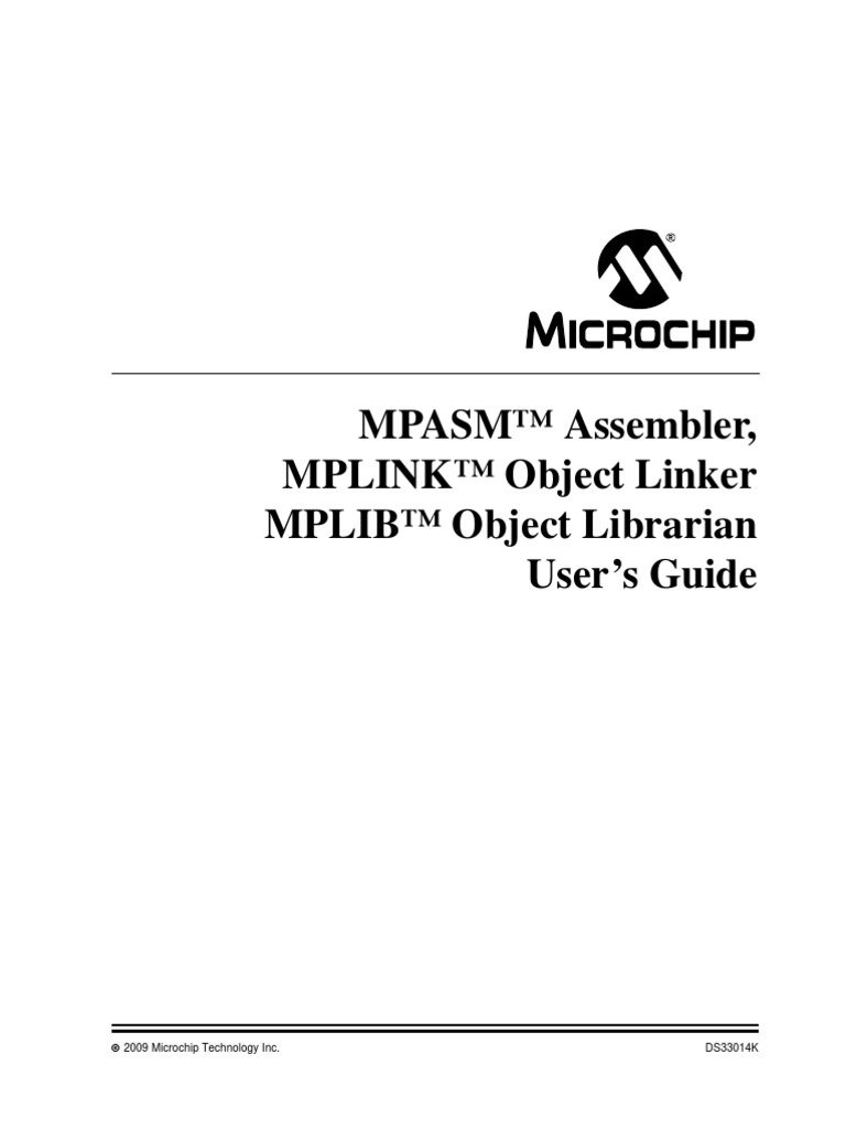 Mpasm - Mplink User's Guide | PDF