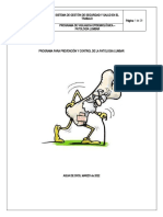 Anexo 12. Programa de Vigilancia Epidemiológica Patología Lumbar