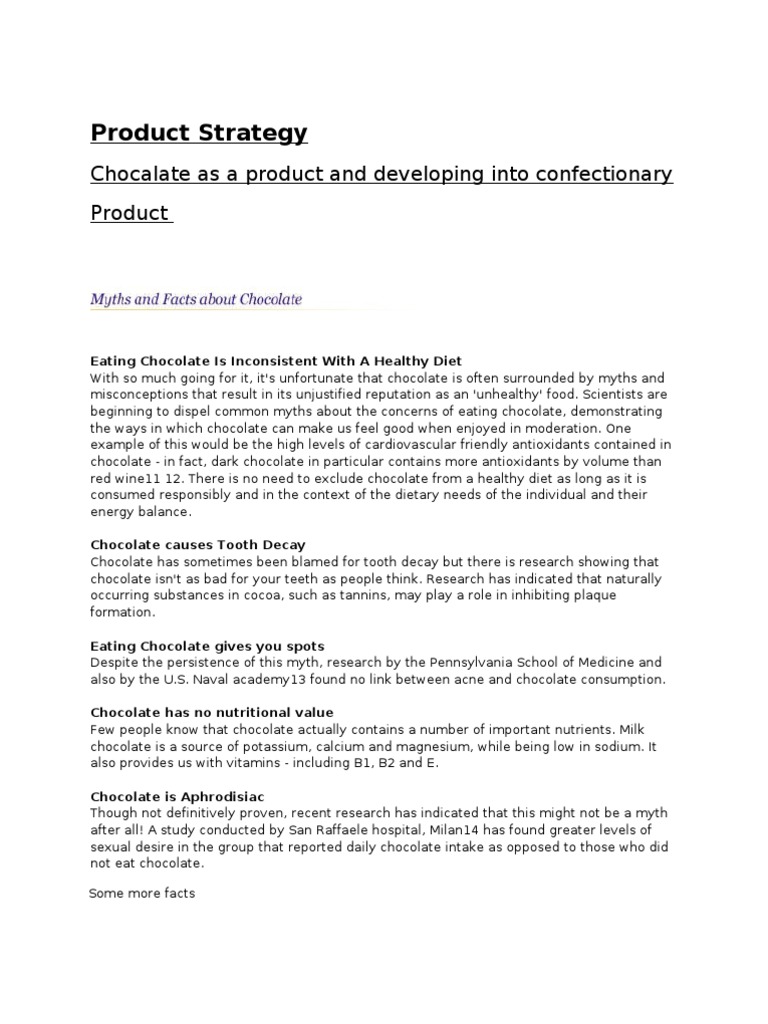 Cadbury's Chocolate Marketing Strategy | PDF | Chocolate | Confectionery