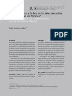 El Matrimonio A La Luz de La Interpretacion Constitucional en Mexico