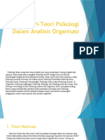 Teori-Teori Psikologi Dalam Analisis Organisasi P-5