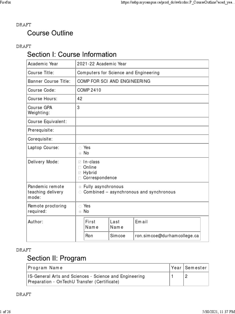 Computers for Science Course Outline | PDF | Microsoft Excel | Personal ...