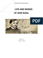 The Life and Works of Jose Rizal Course Outline