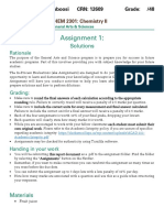 Al-Aboosi Maryam Chem 2301 - Assignment 1 - Solutions