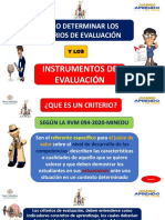9.1 Criterios de Evaluación - Instrumentos.