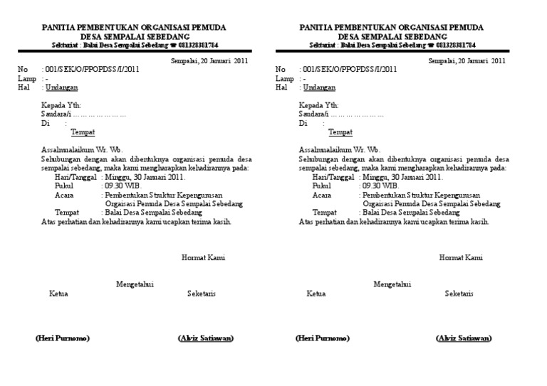 Surat Undangan