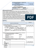 EVALUACION QUIMESTRAL LENGUA Y LITERATURA