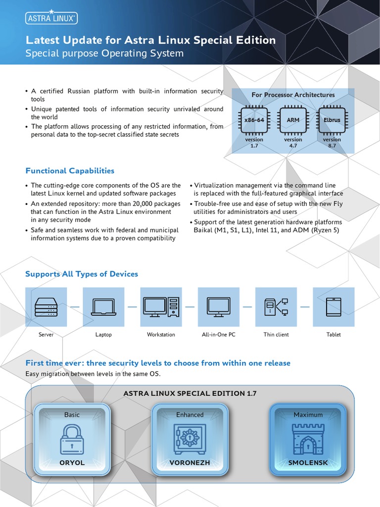 Astra Linux Special Edition | PDF | Operating System | Linux