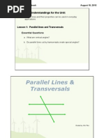 Lesson 1 Parallel Lines