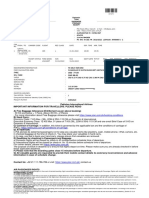 Electronic ticket itinerary receipt details