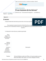 Texto Elegido - "El Nerviosismo de Los Héroes" - Documentos de Investigación - Itzelcruz17