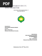 Download An Assignment on Ultraviolet and Visible Spectrometer by Sonnet SN57117857 doc pdf