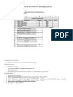 Diagnóstico - Excel Básico