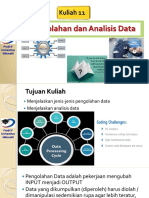 Kuliah11 - Pengolahan Dan Analisis Data