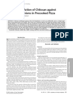 Antimicrobial Action of Chitosan against microb on precooked pizza